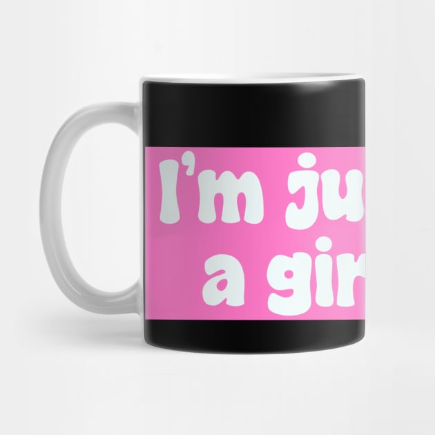 I'm just a girl pink, funny sad hamster meme stickers by QuortaDira